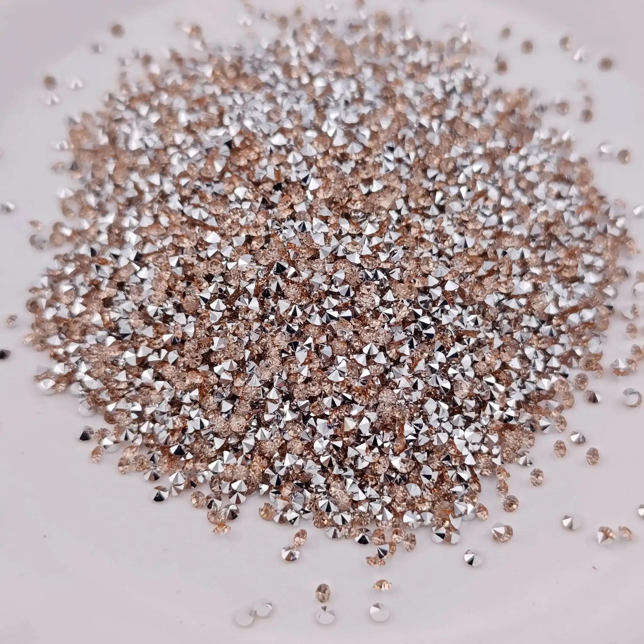 FS2097-2mm Silver bottom Diamonds Sugar -Zoe DIY Wholesale