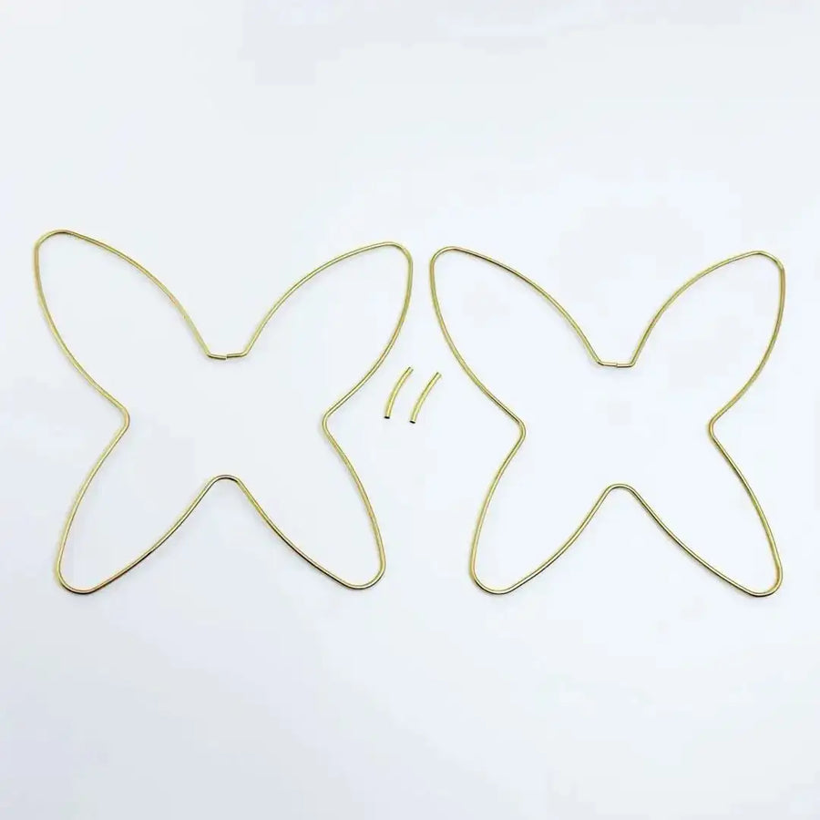 FS2102-120mm ×120mm Butterfly Car Hanger Ring -Zoe DIY Wholesale
