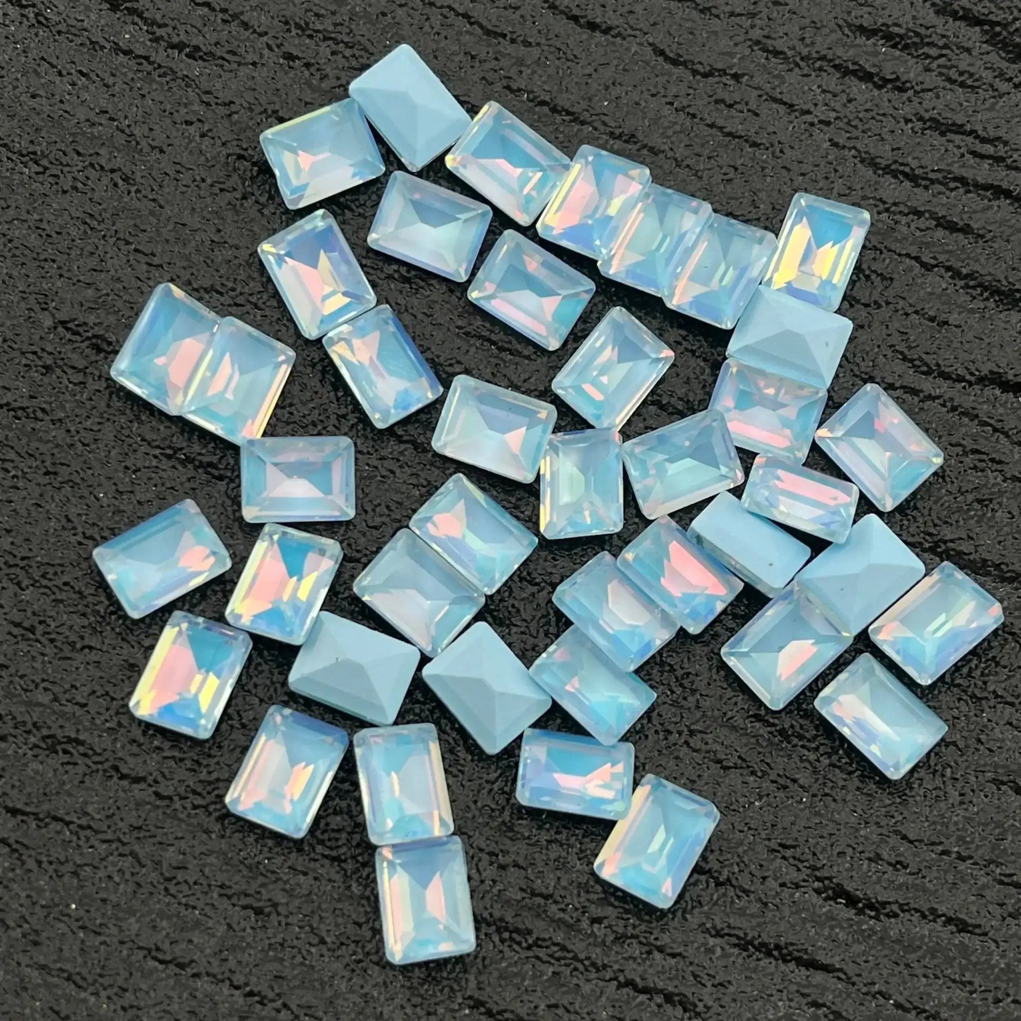 FS2261-6*8MM Rectangular Mocha Crystal -Zoe DIY Wholesale
