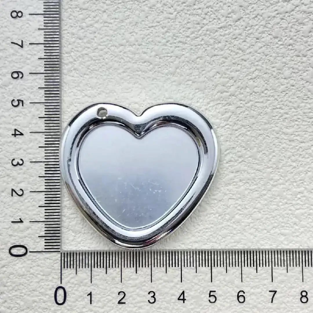 FS2279-Heart-Shaped Mirror Pendant -Zoe DIY Wholesale