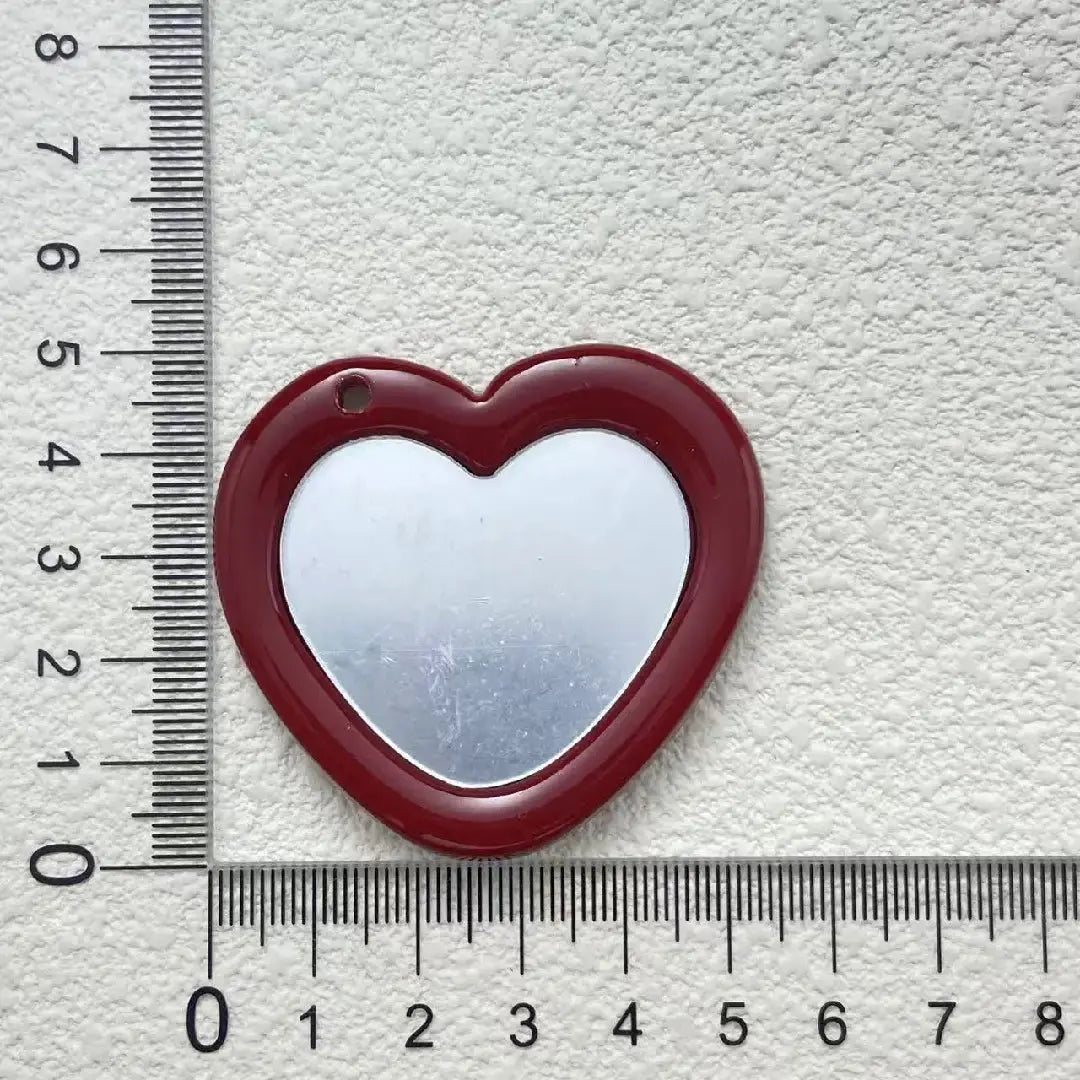 FS2279-Heart-Shaped Mirror Pendant -Zoe DIY Wholesale