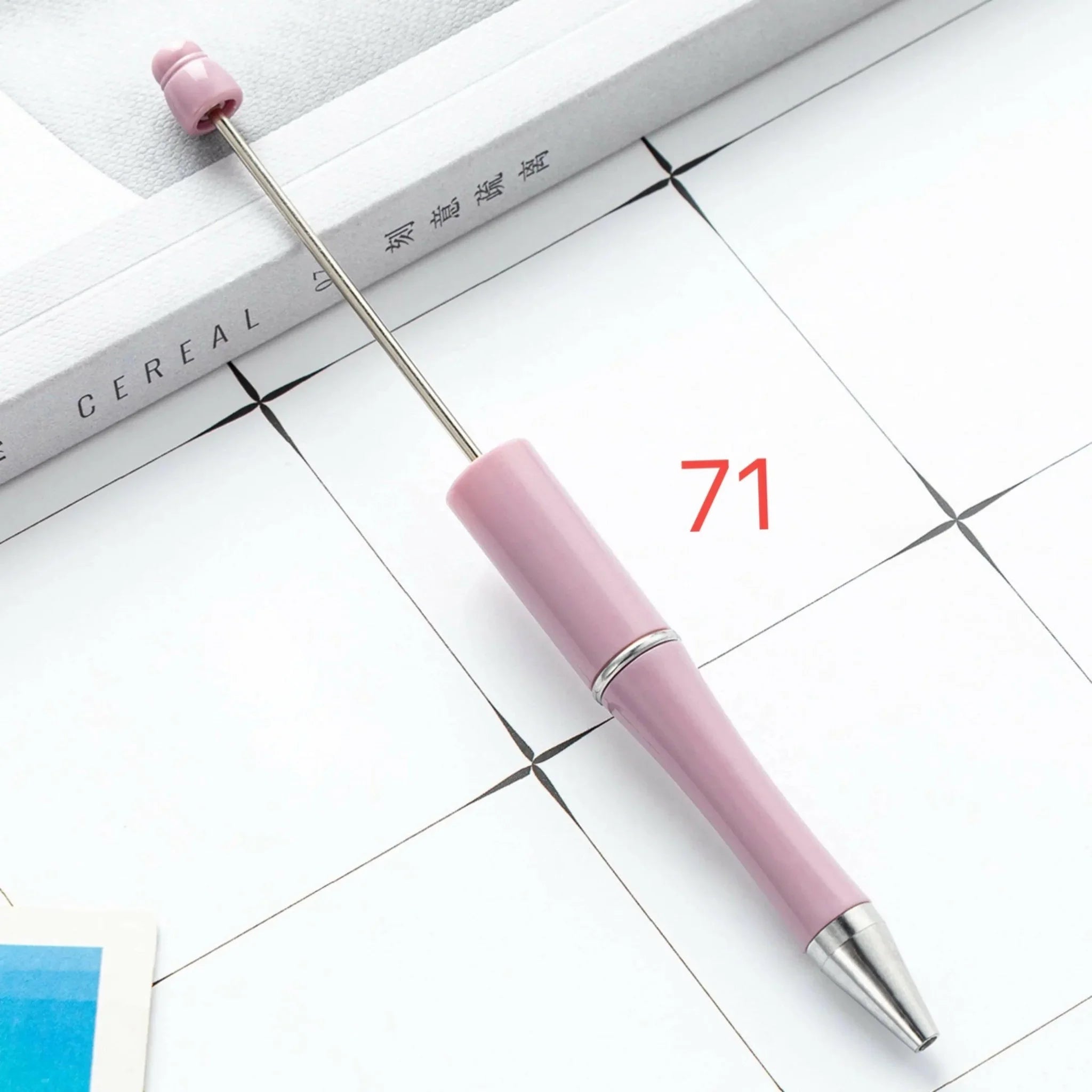 FS2342- Solid Color Plastic beadable Pens -PensZoe DIY Wholesale