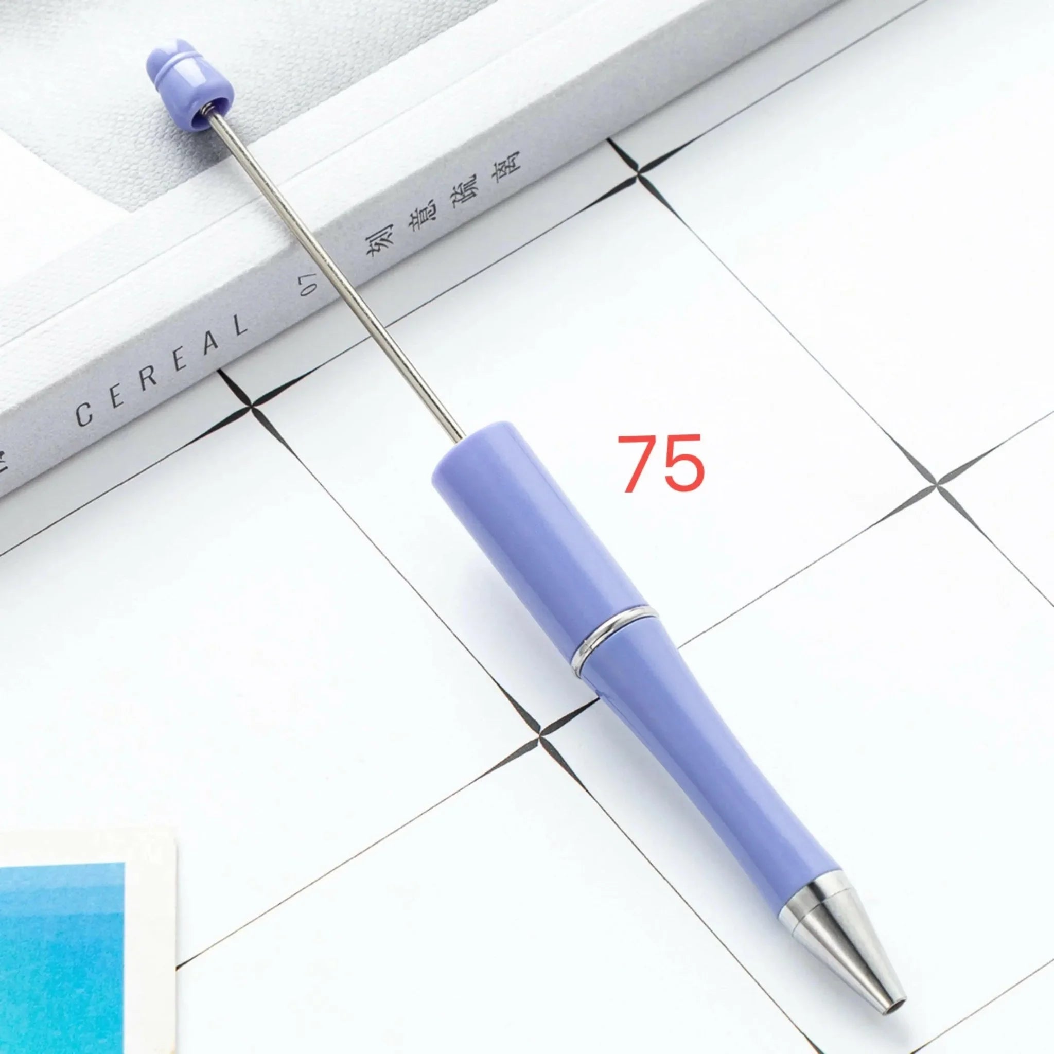 FS2342- Solid Color Plastic beadable Pens -PensZoe DIY Wholesale
