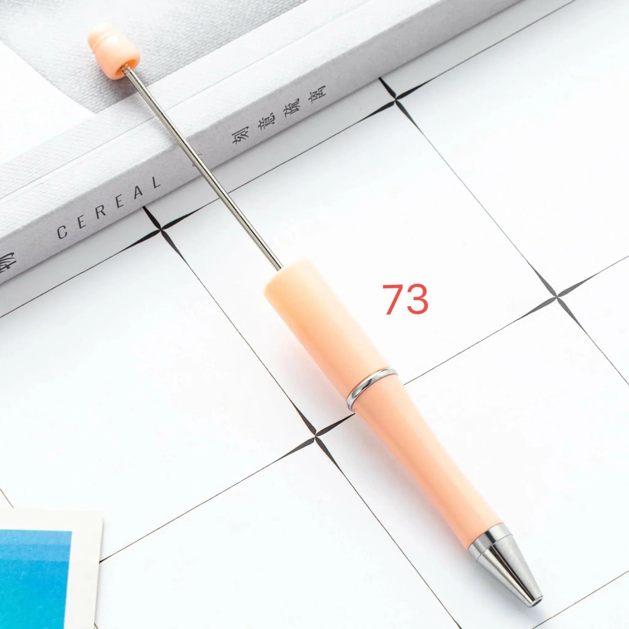 FS2342- Solid Color Plastic beadable Pens -PensZoe DIY Wholesale