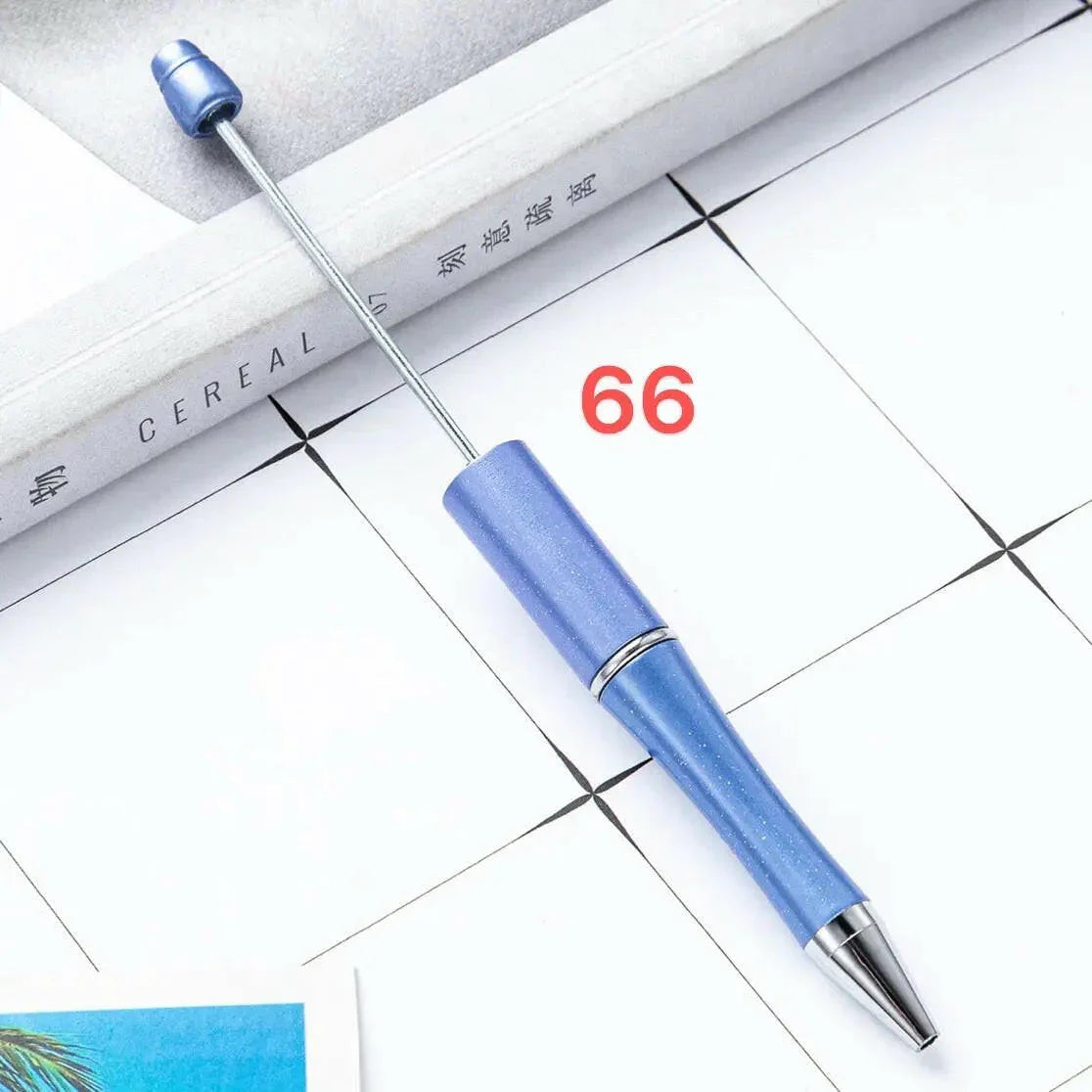 FS2342- Solid Color Plastic beadable Pens -PensZoe DIY Wholesale