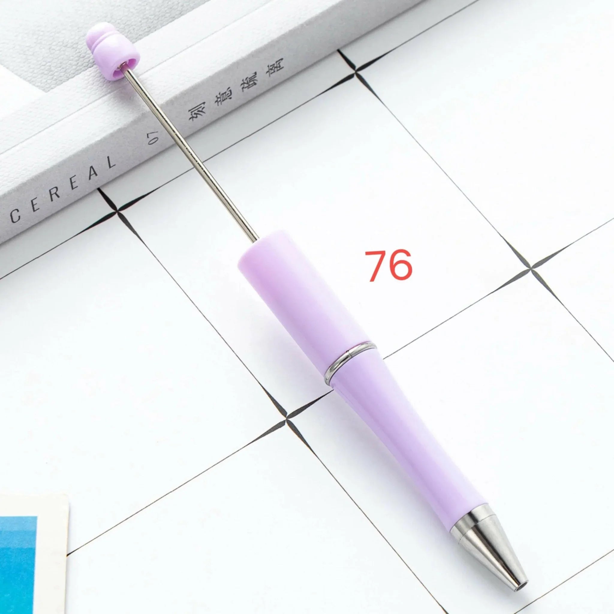 FS2342- Solid Color Plastic beadable Pens -PensZoe DIY Wholesale