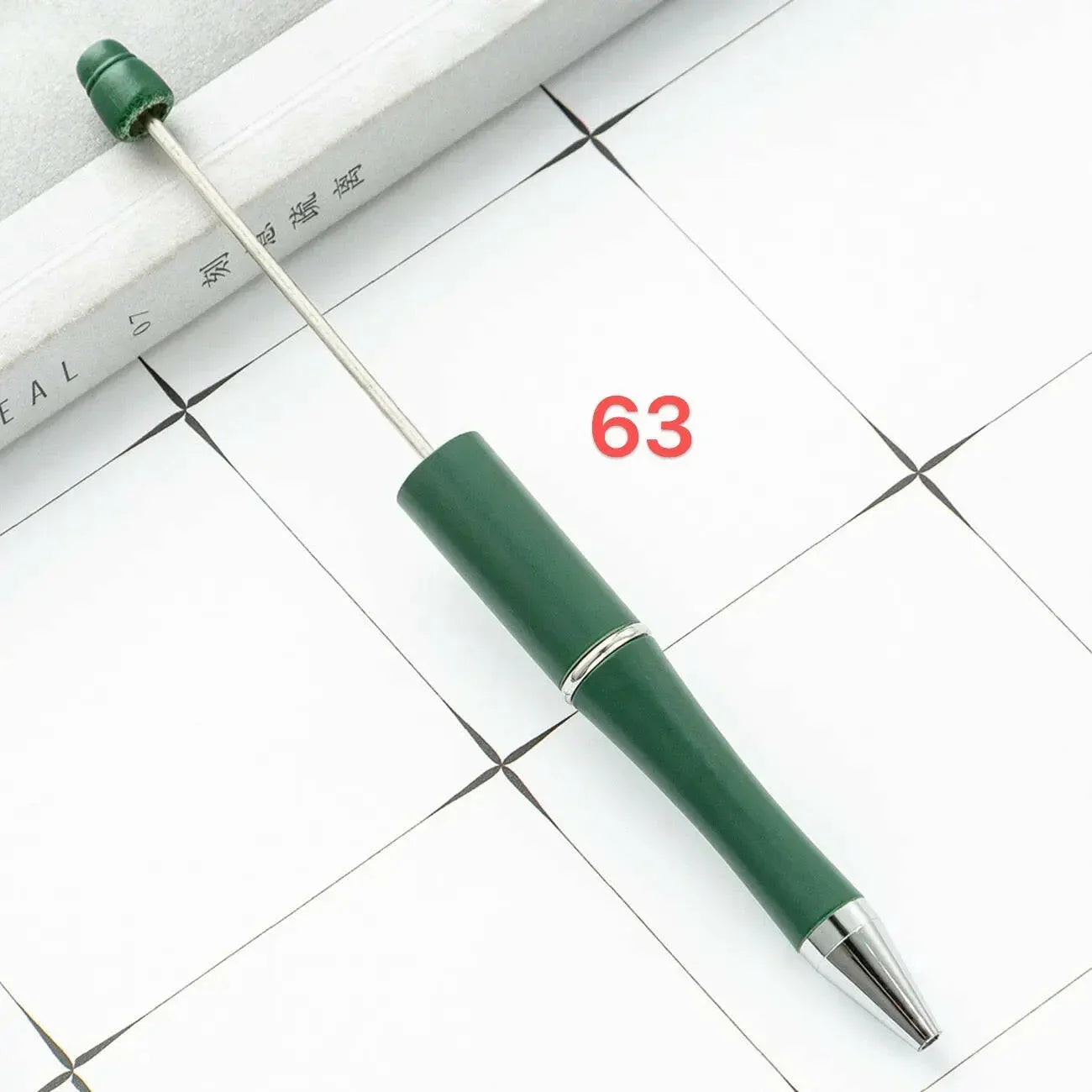FS2342- Solid Color Plastic beadable Pens -PensZoe DIY Wholesale