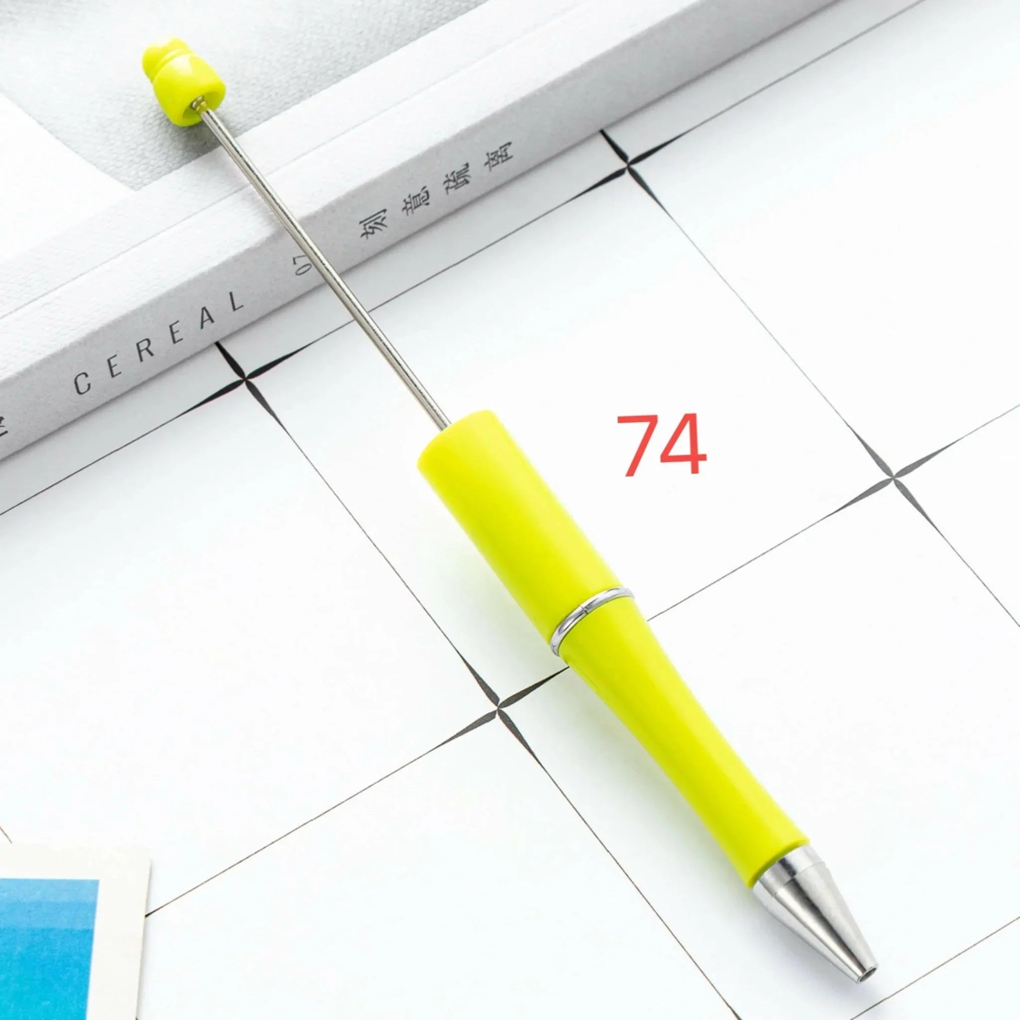 FS2342- Solid Color Plastic beadable Pens -PensZoe DIY Wholesale