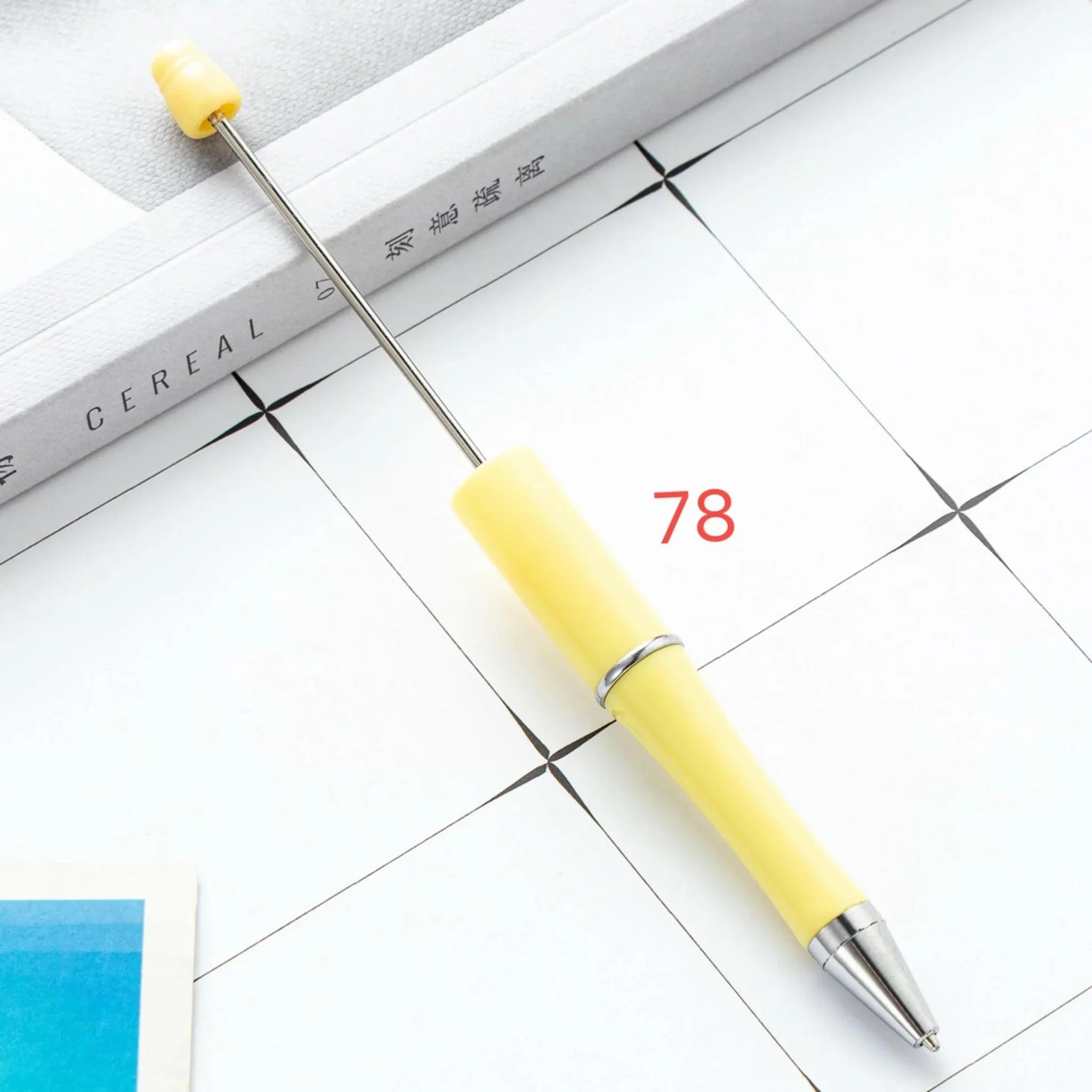 FS2342- Solid Color Plastic beadable Pens -PensZoe DIY Wholesale