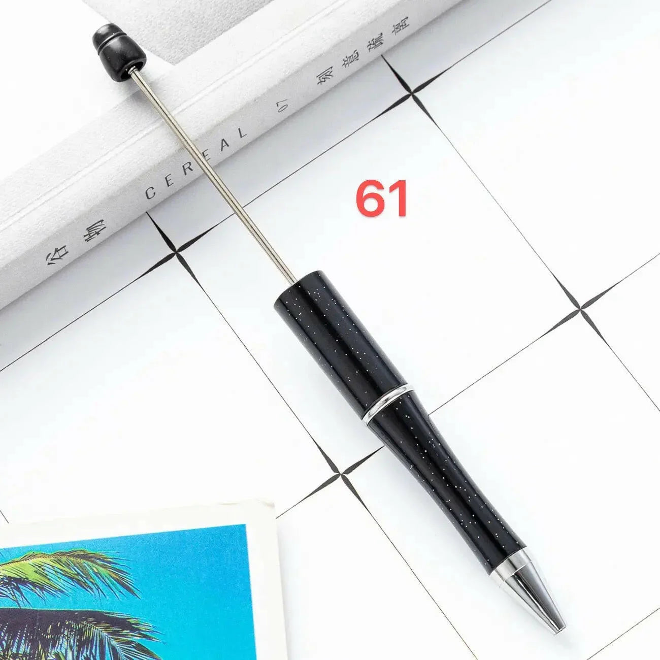 FS2342- Solid Color Plastic beadable Pens -PensZoe DIY Wholesale