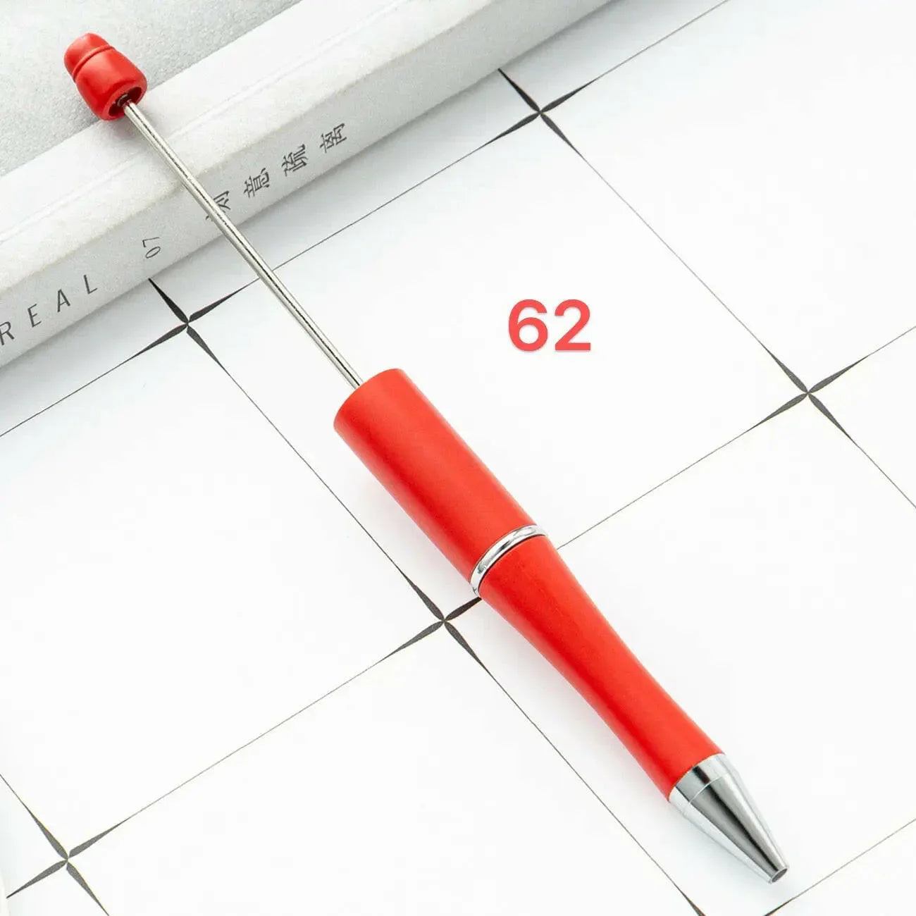 FS2342- Solid Color Plastic beadable Pens -PensZoe DIY Wholesale