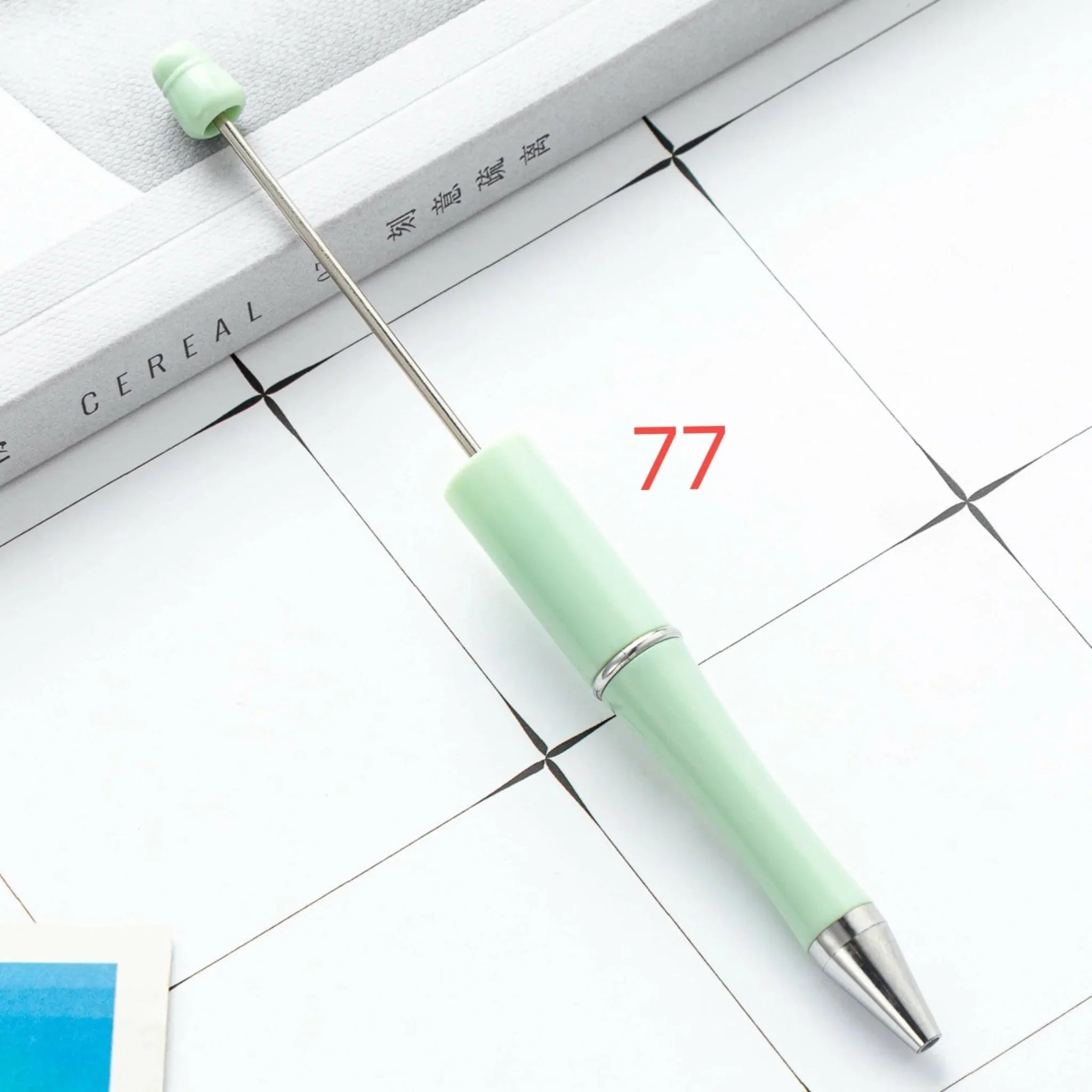 FS2342- Solid Color Plastic beadable Pens -PensZoe DIY Wholesale