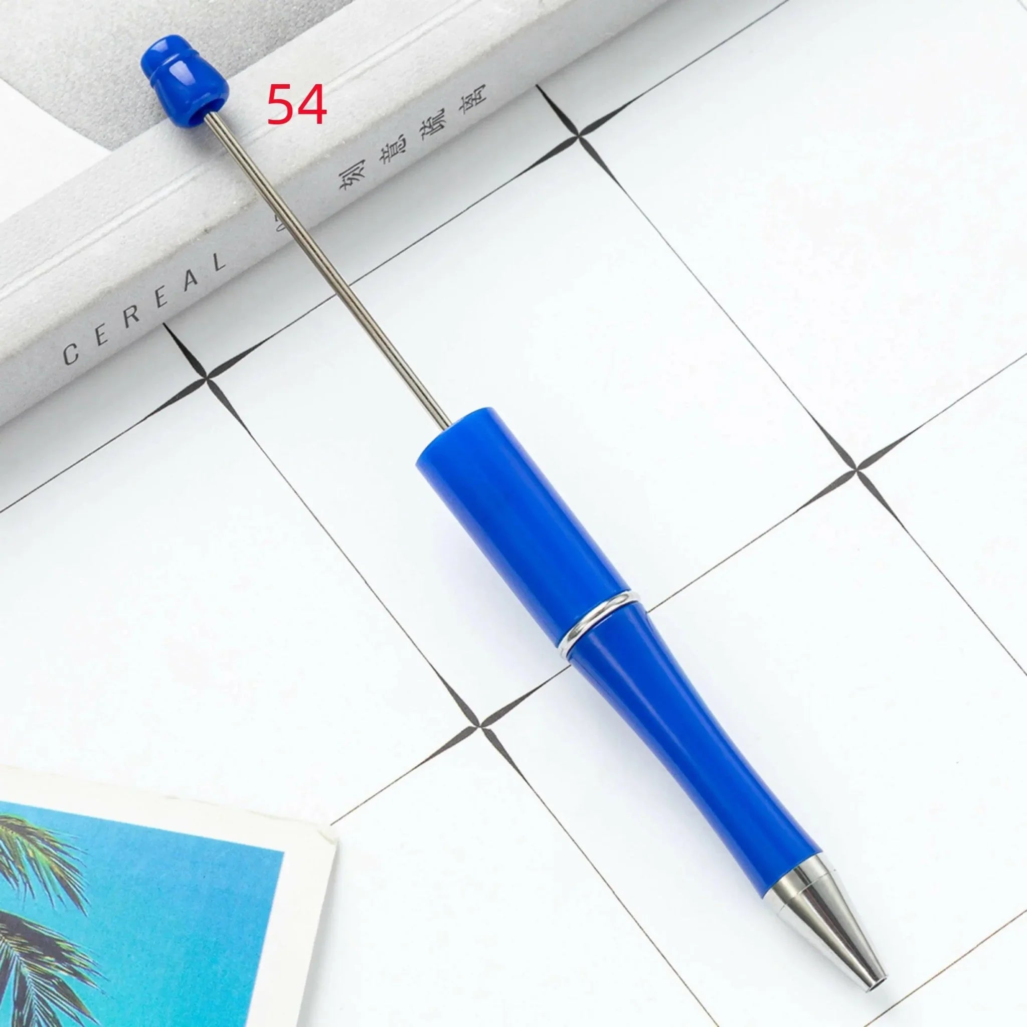 FS2342- Solid Color Plastic beadable Pens -PensZoe DIY Wholesale