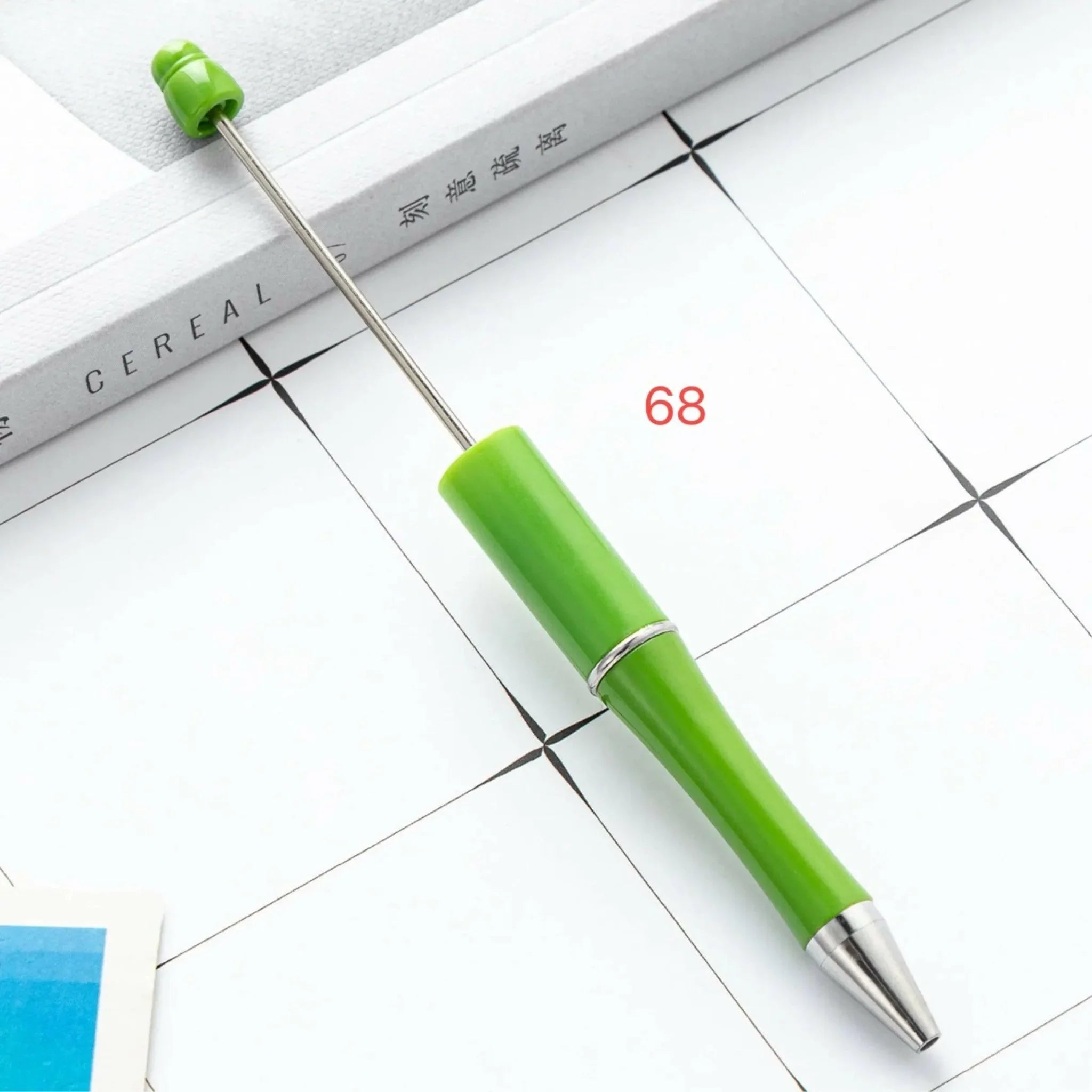 FS2342- Solid Color Plastic beadable Pens -PensZoe DIY Wholesale