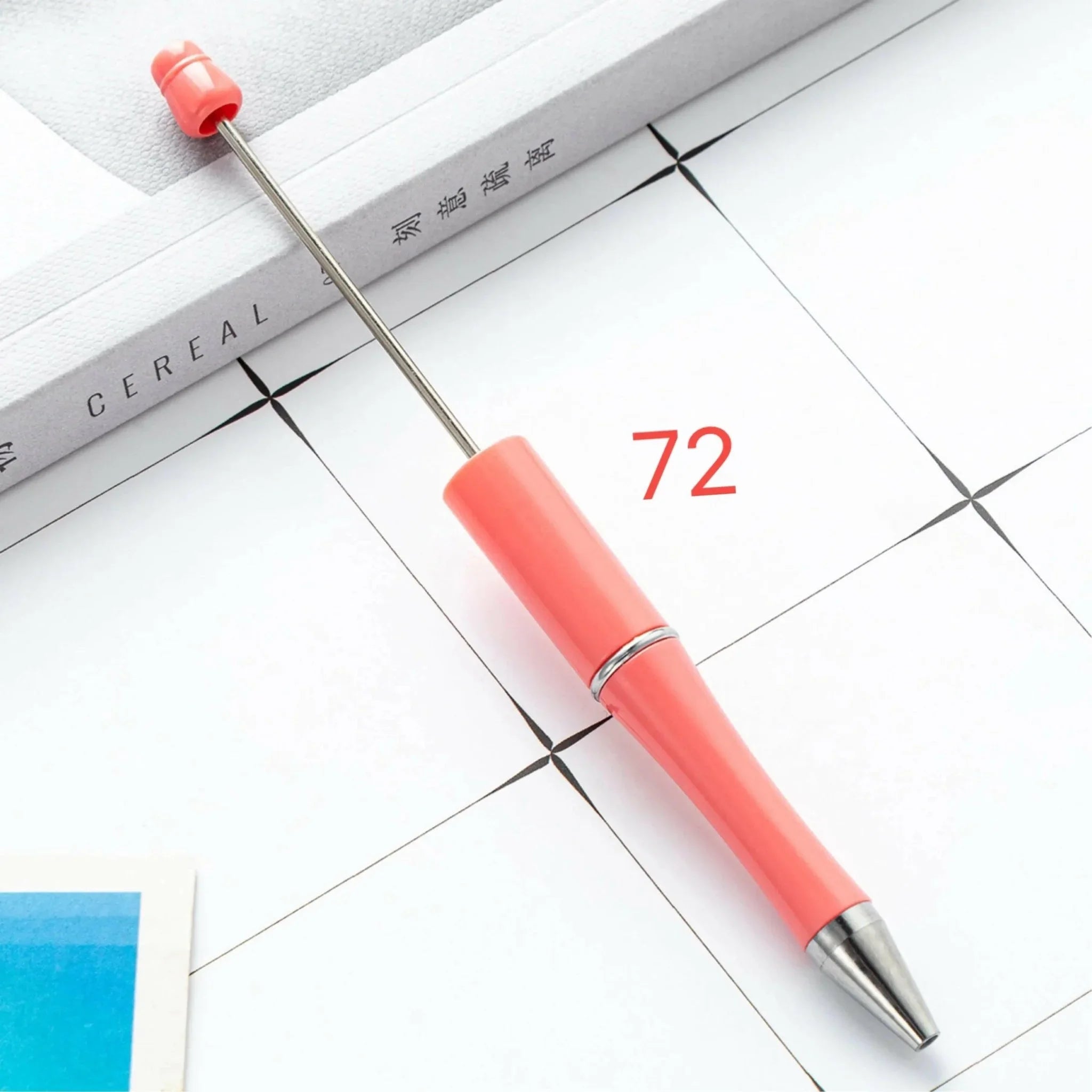 FS2342- Solid Color Plastic beadable Pens -PensZoe DIY Wholesale