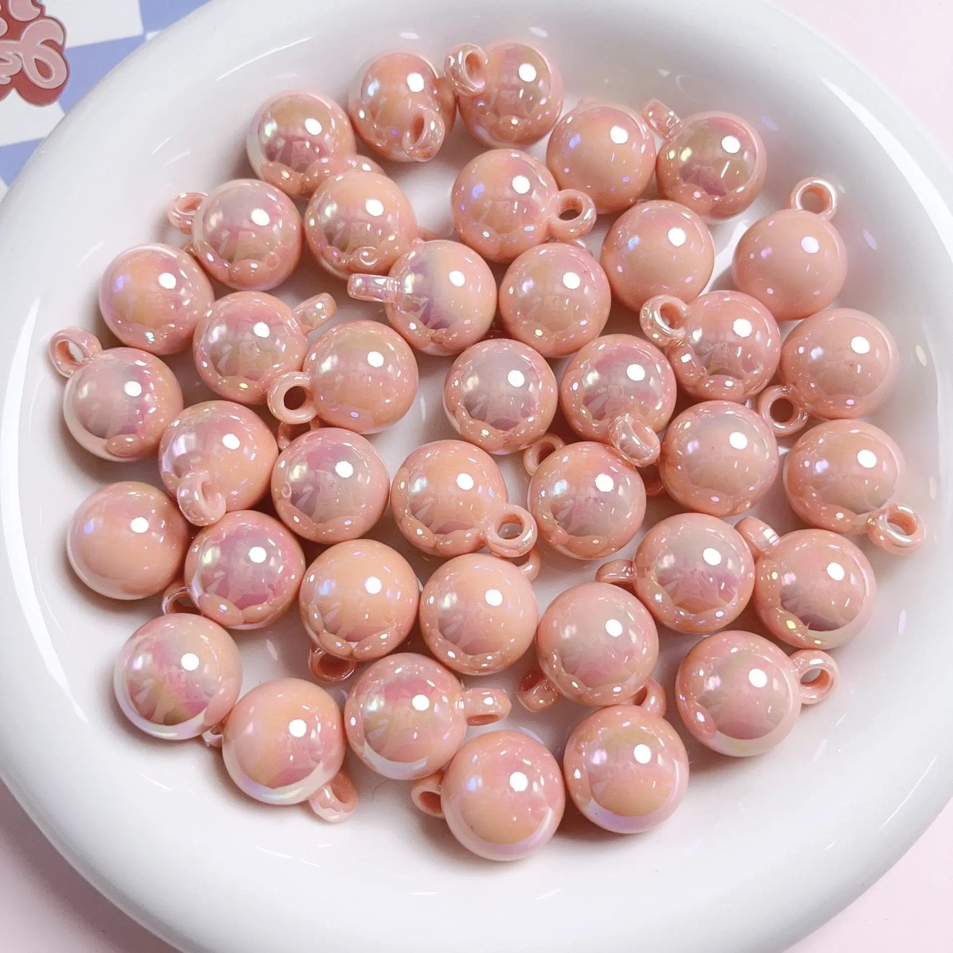 FS2383-16MM UV Solid Color Acrylic Beads For Making Car Hangers -Zoe DIY Wholesale