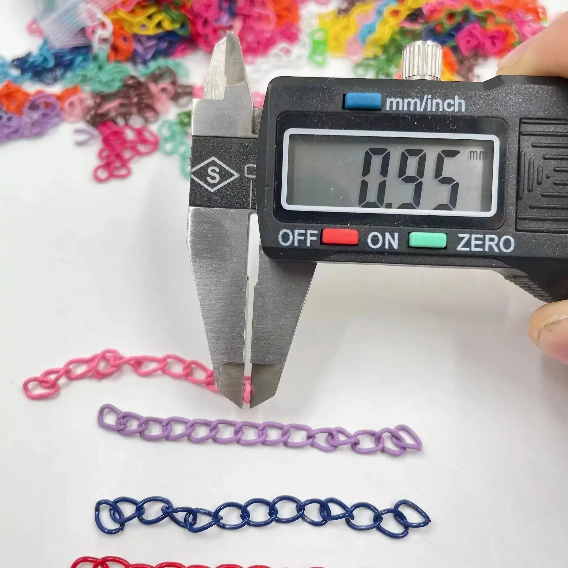 FS2395-5cm Length Random Mixed Color Chain -Zoe DIY Wholesale