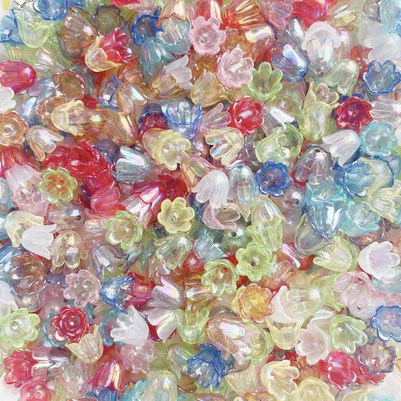 FS2408-8*10MM Size Clear Valley Of Lilly Flower For Making Car Hanger -Zoe DIY Wholesale