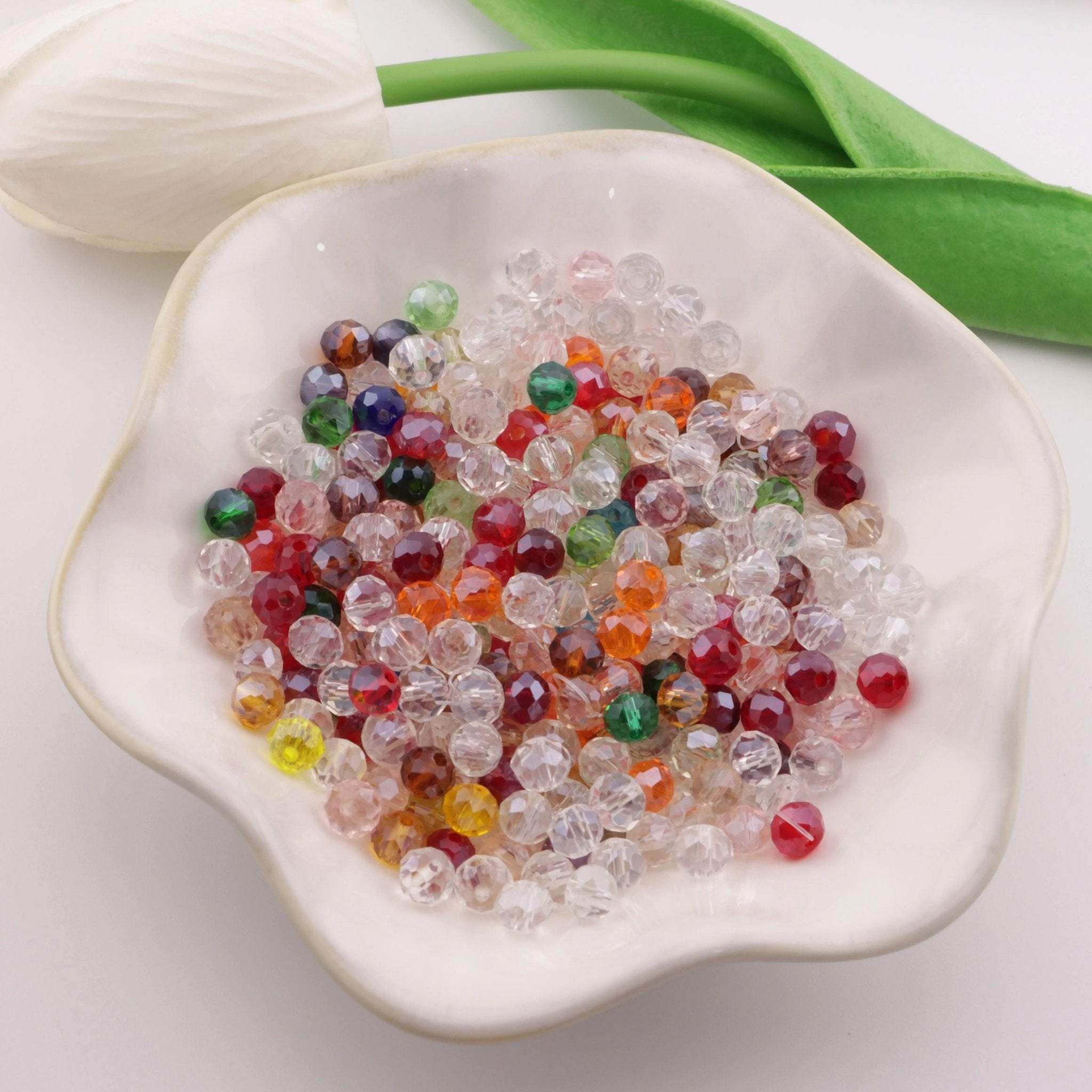 FS2524-6mm Christmas Red AB Crystal Glass Beads -Zoe DIY Wholesale