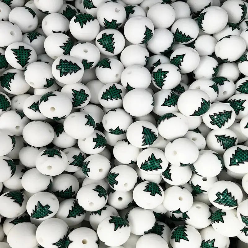 FS2534-Christmas Tree Silicon Beads -Zoe DIY Wholesale