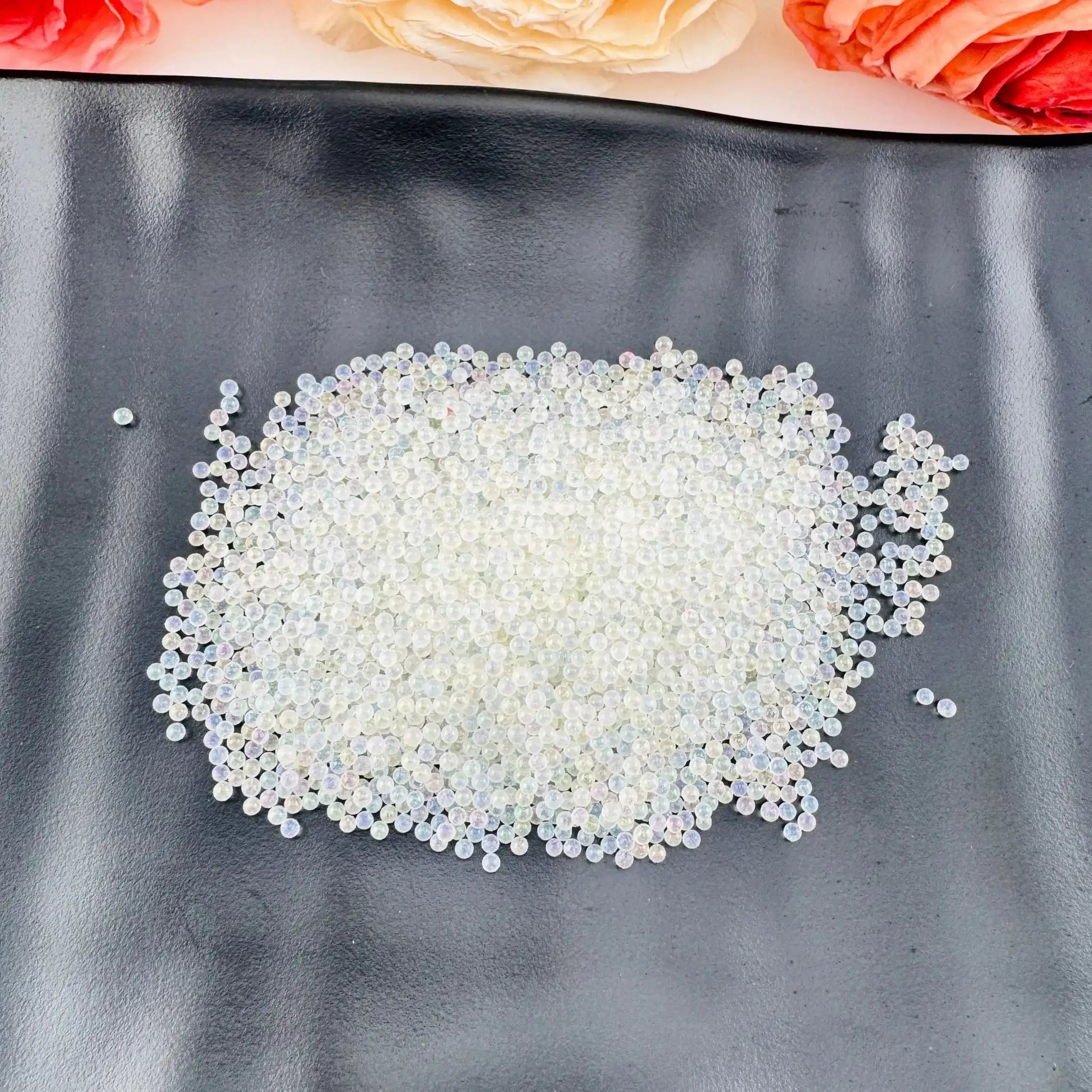 FS2581-2mm Glass Beads Small Glass Beads No Hole Tiny Glass Bubble Beads -Zoe DIY Wholesale
