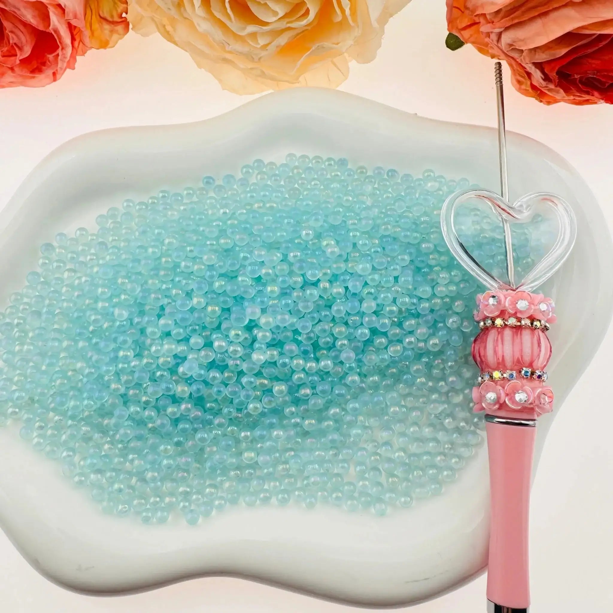 FS2582-4mm Glass Beads Small Glass Beads No Hole Tiny Glass Beads As Refills -Zoe DIY Wholesale
