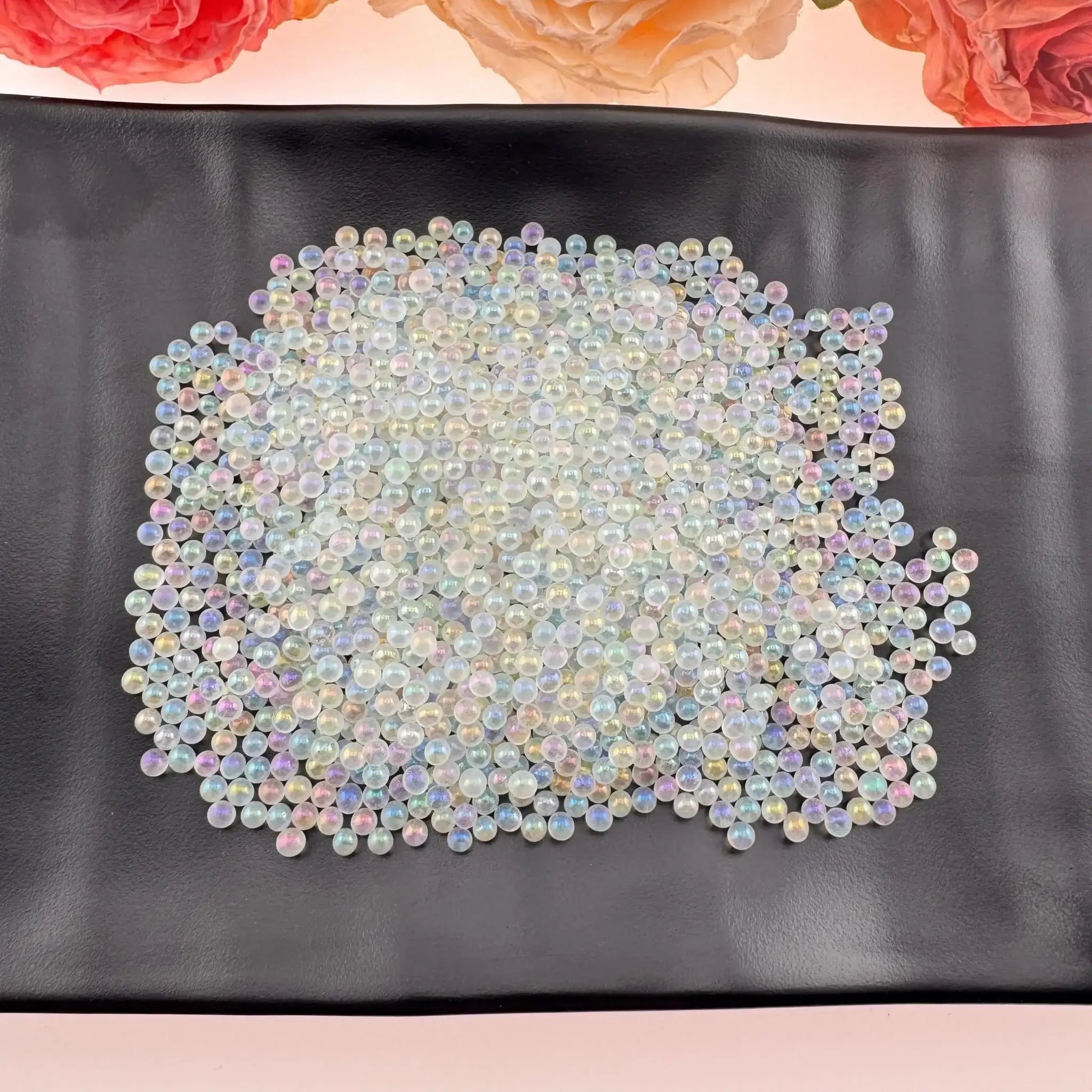 FS2582-4mm Glass Beads Small Glass Beads No Hole Tiny Glass Beads As Refills -Zoe DIY Wholesale