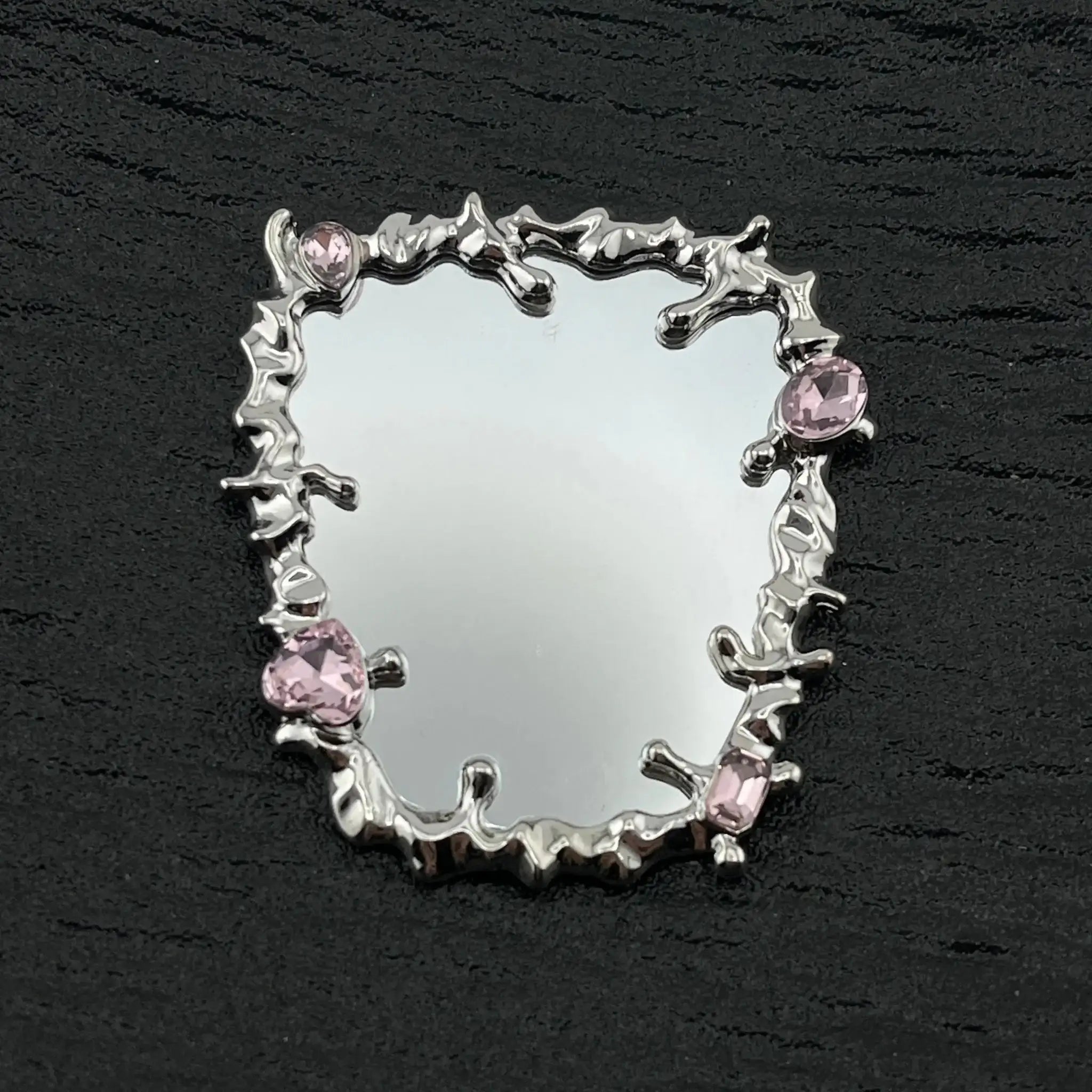 FS2601-5.3×6cm Long Square Mirror Alloy Patch For Making Fancy Beads For DIY Project -Zoe DIY Wholesale