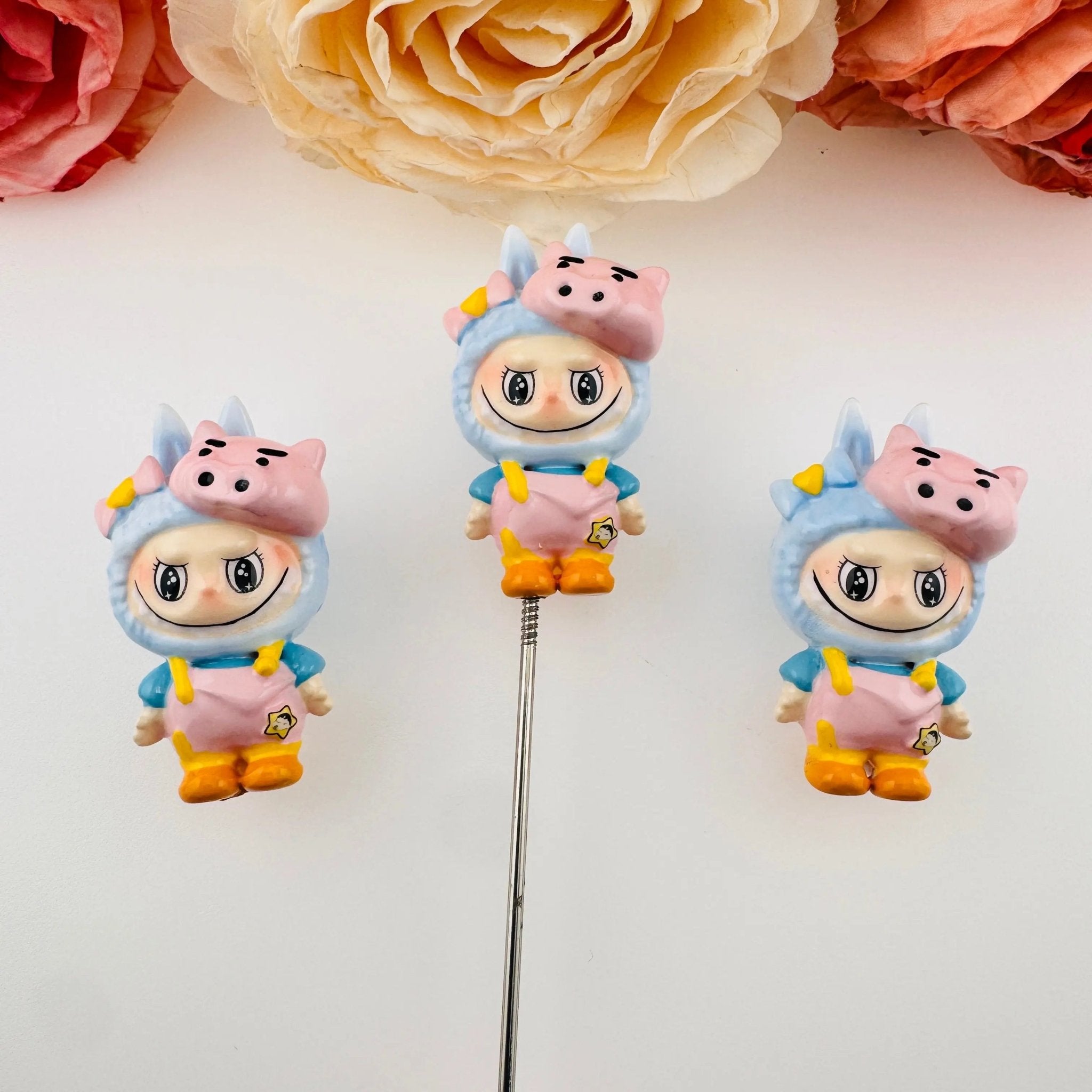 FS2642-Labubu Hand Painted Pen Topper -Zoe DIY Wholesale