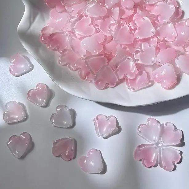 FS2770-Glass Melastoma petal Charms -Zoe DIY Wholesale