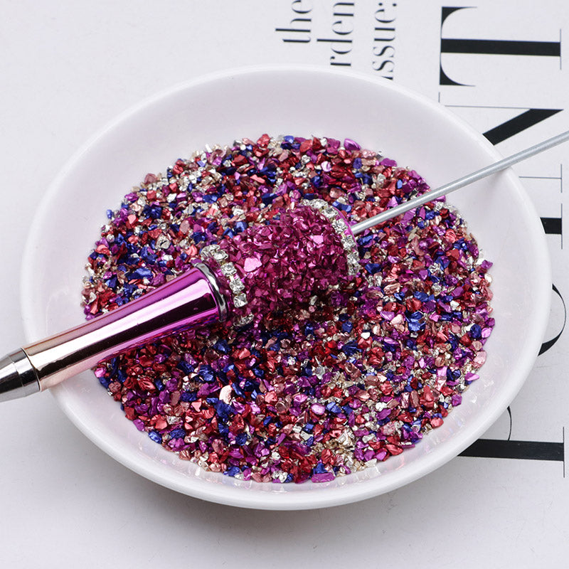 FS2967- Uv Broken Glass Sand Colored Plated Broken Glass Sand Zoe's DIY Shop