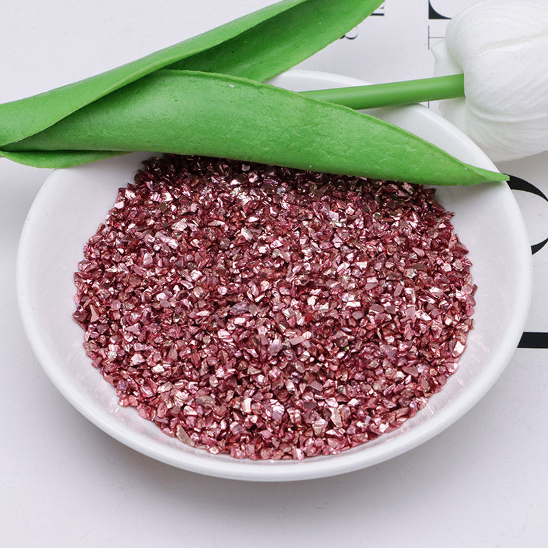 FS2967- Uv Broken Glass Sand Colored Plated Broken Glass Sand Zoe's DIY Shop