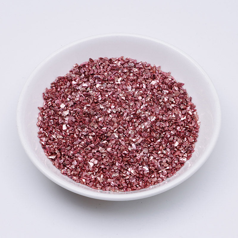 FS2967- Uv Broken Glass Sand Colored Plated Broken Glass Sand Zoe's DIY Shop