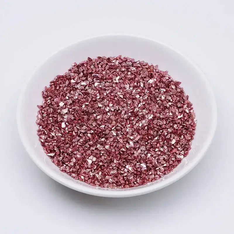 FS2967-Uv Broken Glass Sand Colored Plated Broken Glass Sand -Zoe DIY Wholesale