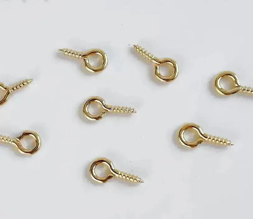 FS3749-5×10mm Screw Eye Pin For Jewelry Making -Zoe DIY Wholesale