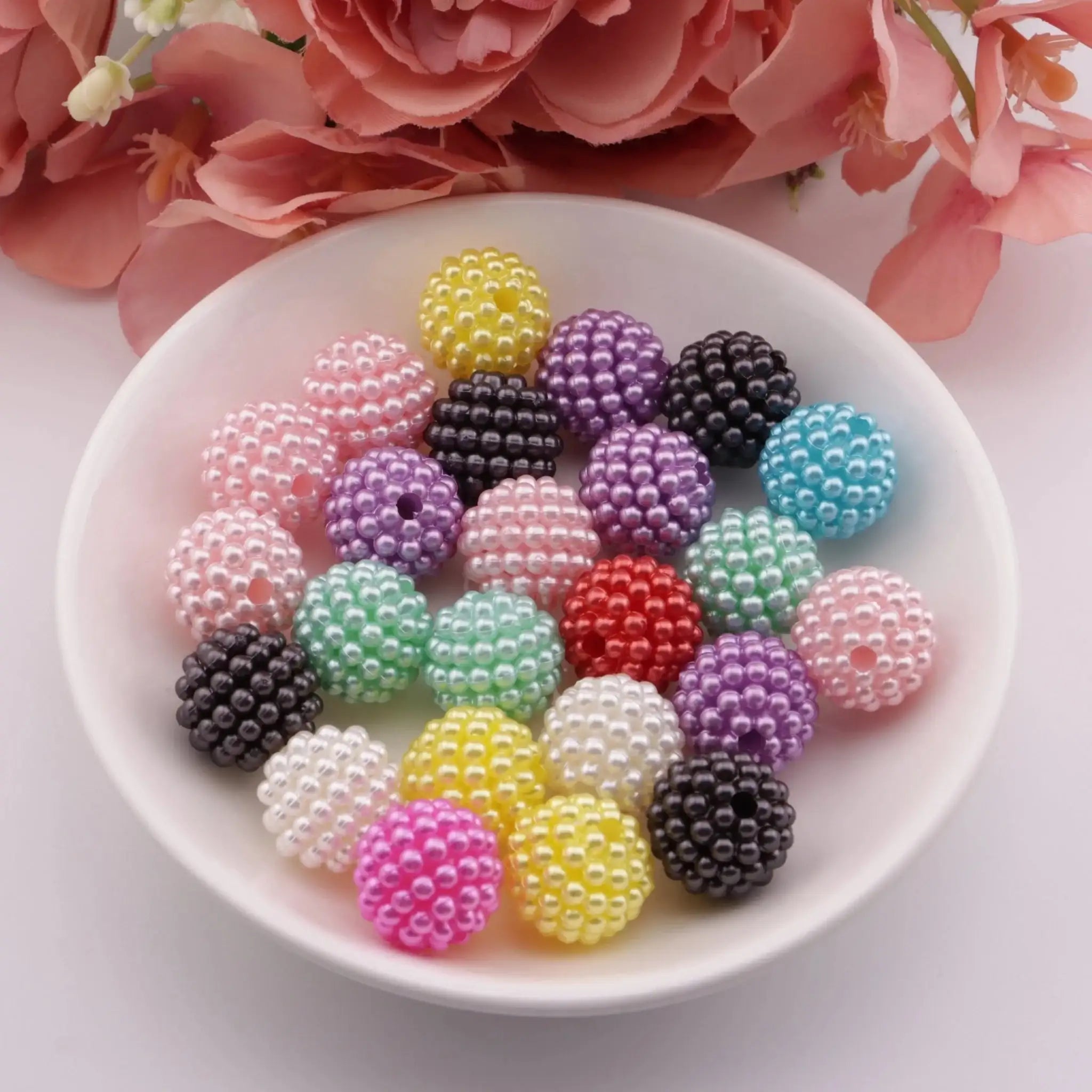 FS3799-16mm Pearl Beads Pearl Waxberry Ball Beads -Zoe DIY Wholesale