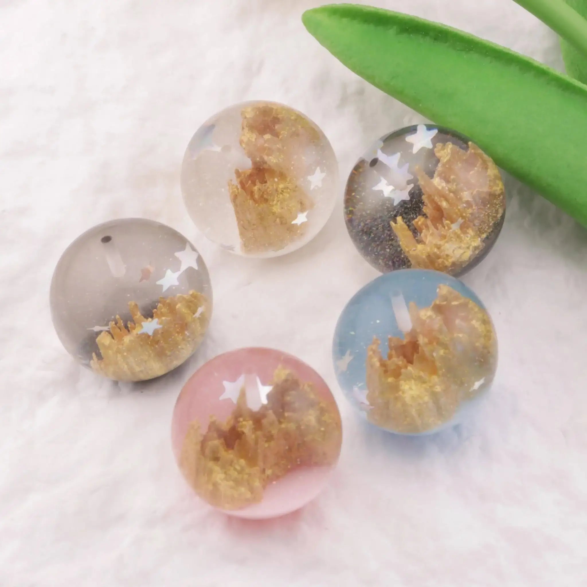 FS3888-25mm Half Hole Castle Beads (Not UV, Can Be Used As Pendent) For Pendent -Zoe DIY Wholesale
