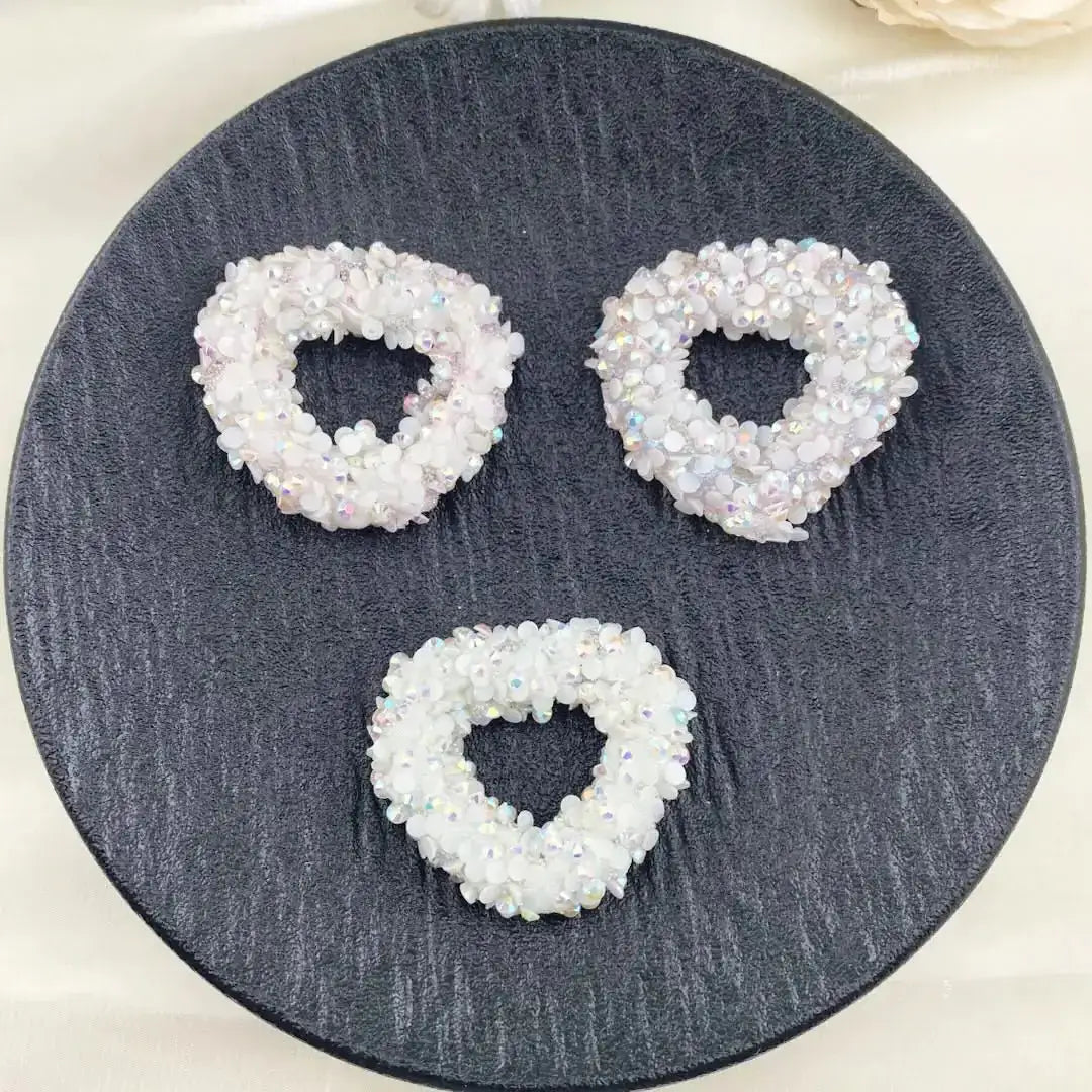 FS3995-Rhinestone Heart Frame Bead For Crafts DIY Jewelry Making -Zoe DIY Wholesale