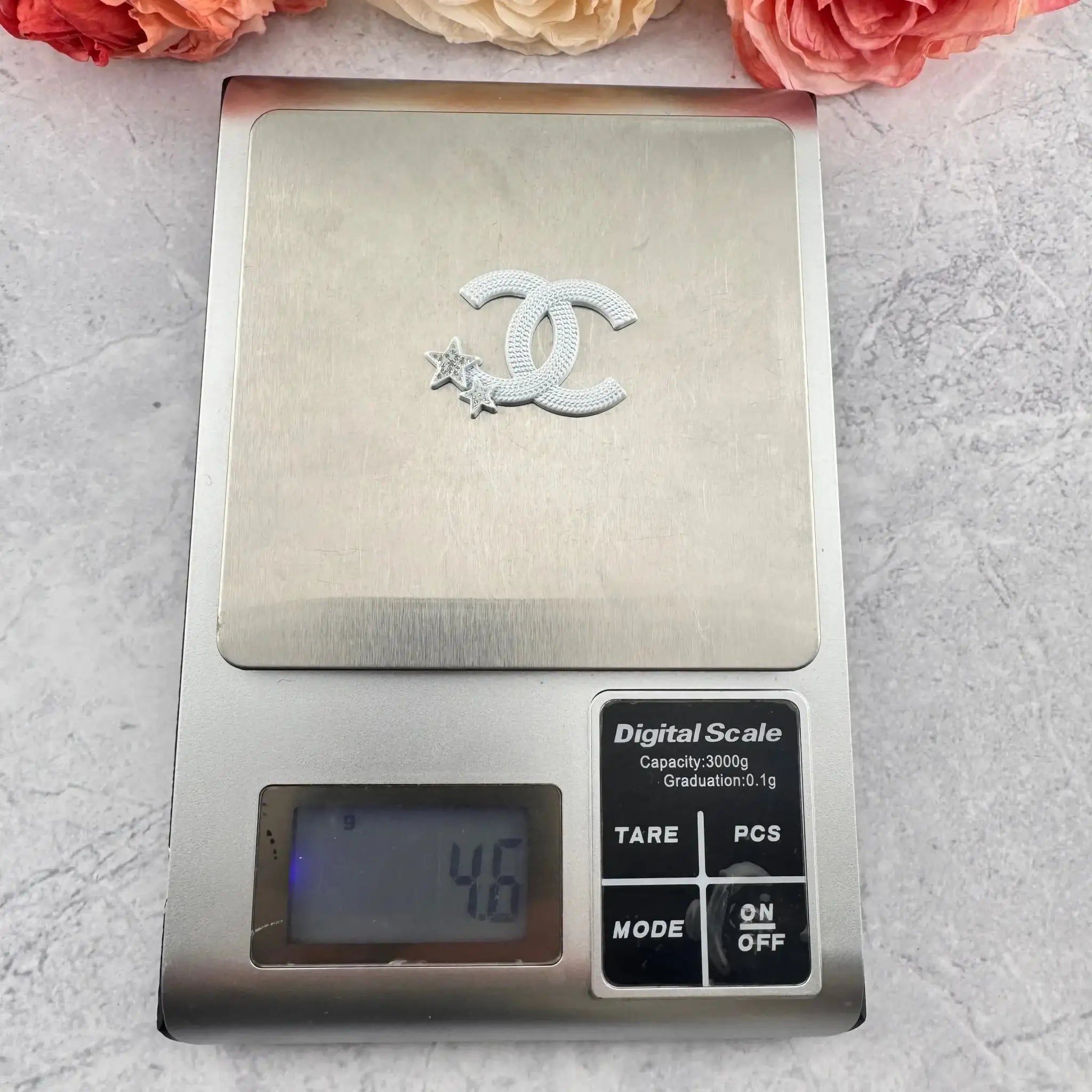FS4152-36×28mm CC Star Metal Patch -Zoe DIY Wholesale