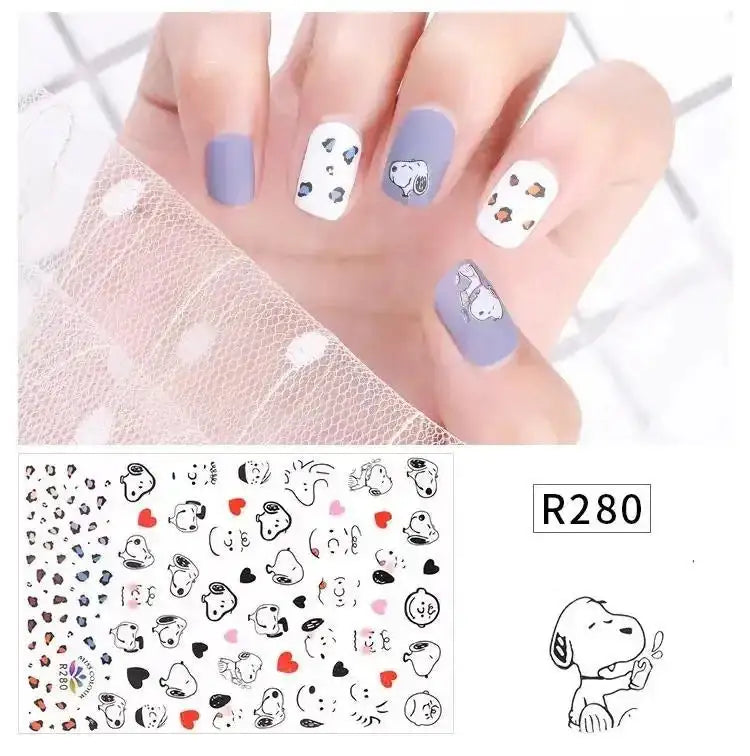 FS4169-Snoopy Nail Decals -Zoe DIY Wholesale