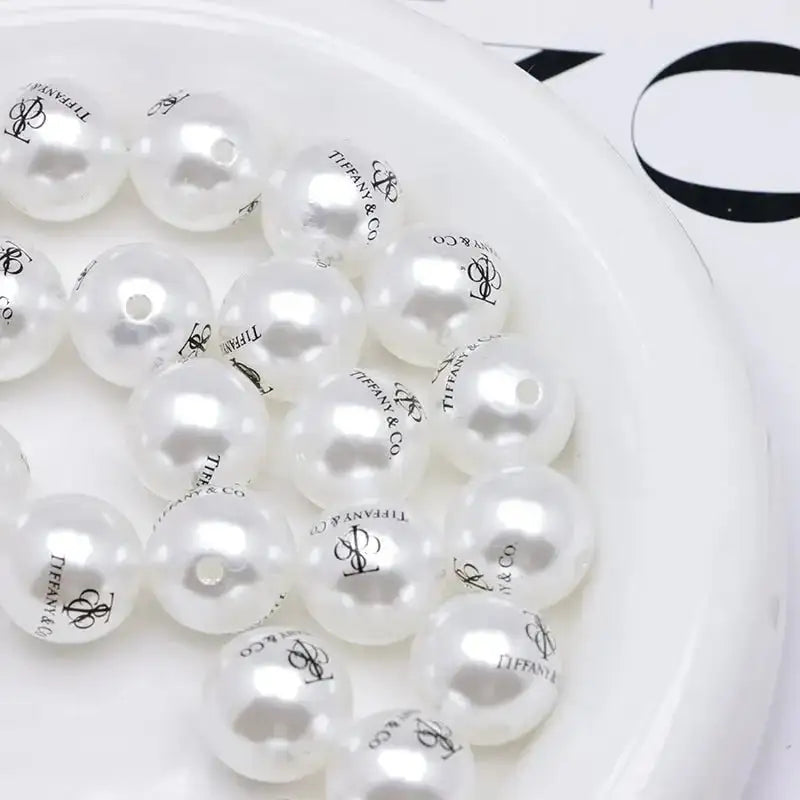 FS4277- 16mm Pearl Looking Acrylic Beads -Zoe DIY Wholesale