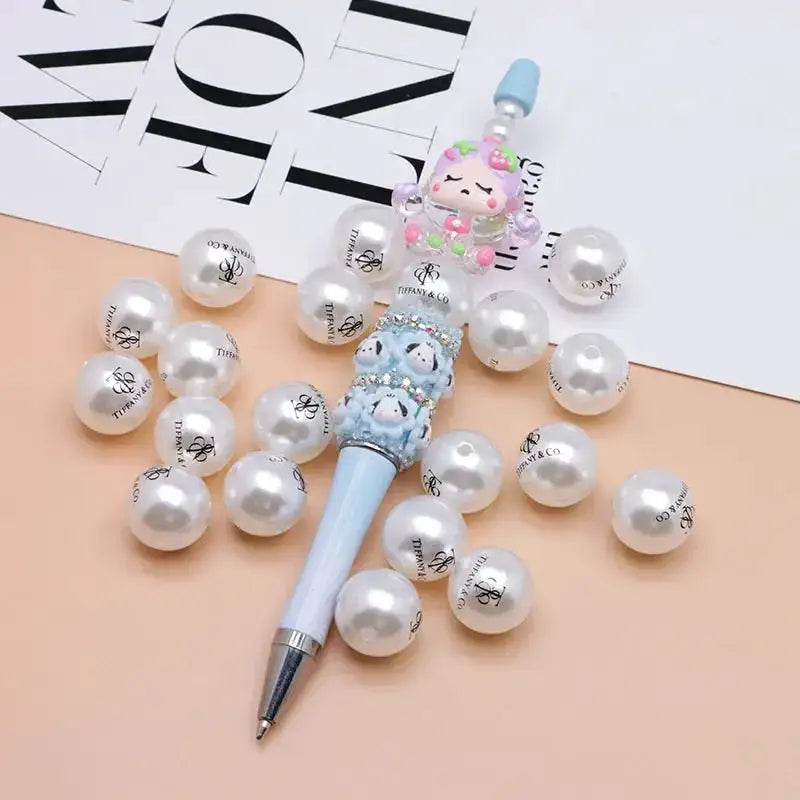 FS4277- 16mm Pearl Looking Acrylic Beads -Zoe DIY Wholesale