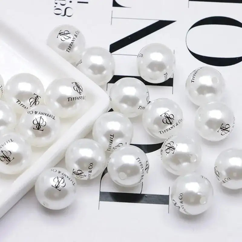 FS4277- 16mm Pearl Looking Acrylic Beads -Zoe DIY Wholesale
