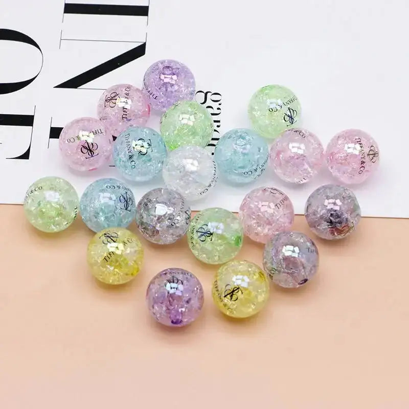 FS4279- 16mm Crackle Acrylic Beads -Zoe DIY Wholesale