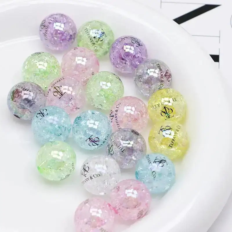 FS4279- 16mm Crackle Acrylic Beads -Zoe DIY Wholesale