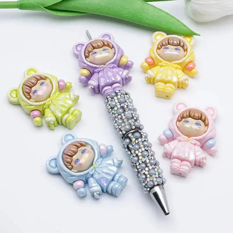FS4291-Uv Girl Beads Fit For Pen Passing Through Pen -Zoe DIY Wholesale