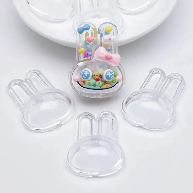 FS4344-Clear Labubu Shakes Transparent Labubu Shaking Toys For DIY Projects -Zoe DIY Wholesale