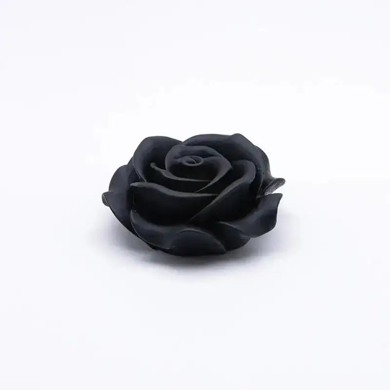 FS4355-44Mm Black Rose Flower Patch Rose Rose -Zoe DIY Wholesale