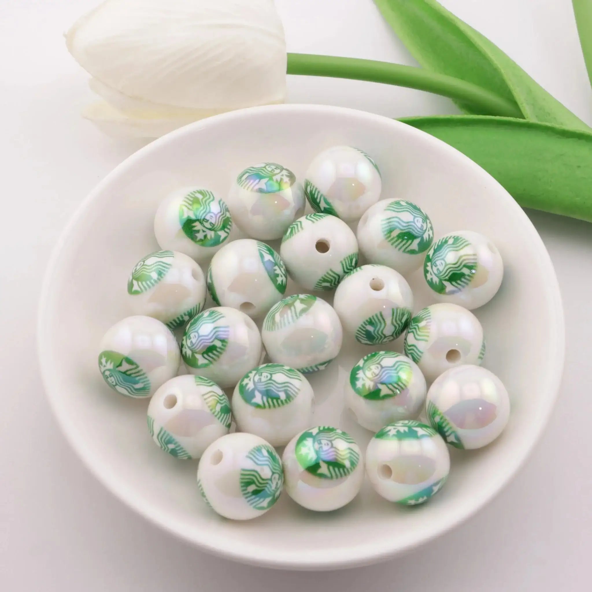 FS4370-16mm Starbucks Beads -Zoe DIY Wholesale