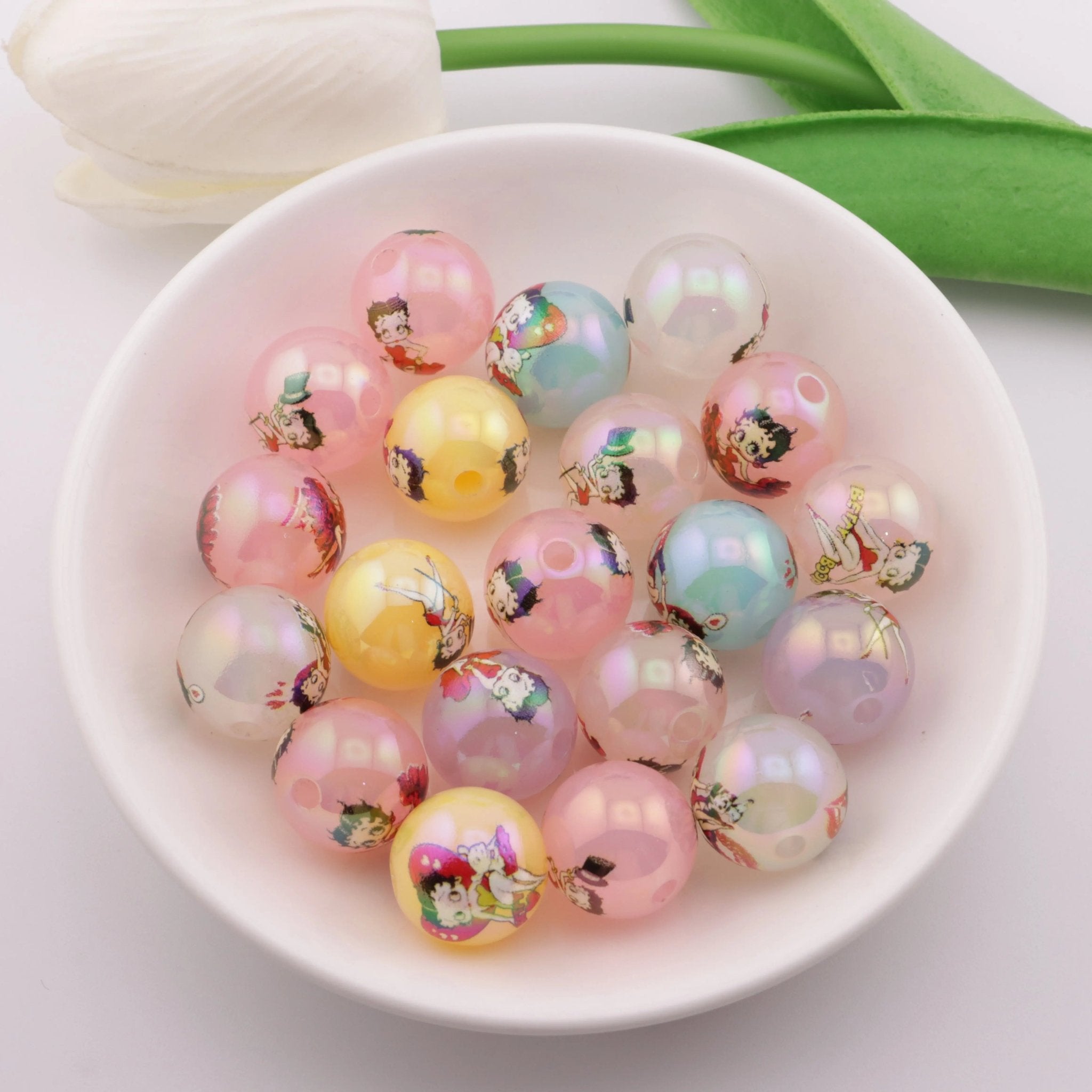 FS4399-16mm Jelly - Colored Betty Acrylic Beads -Zoe DIY Wholesale